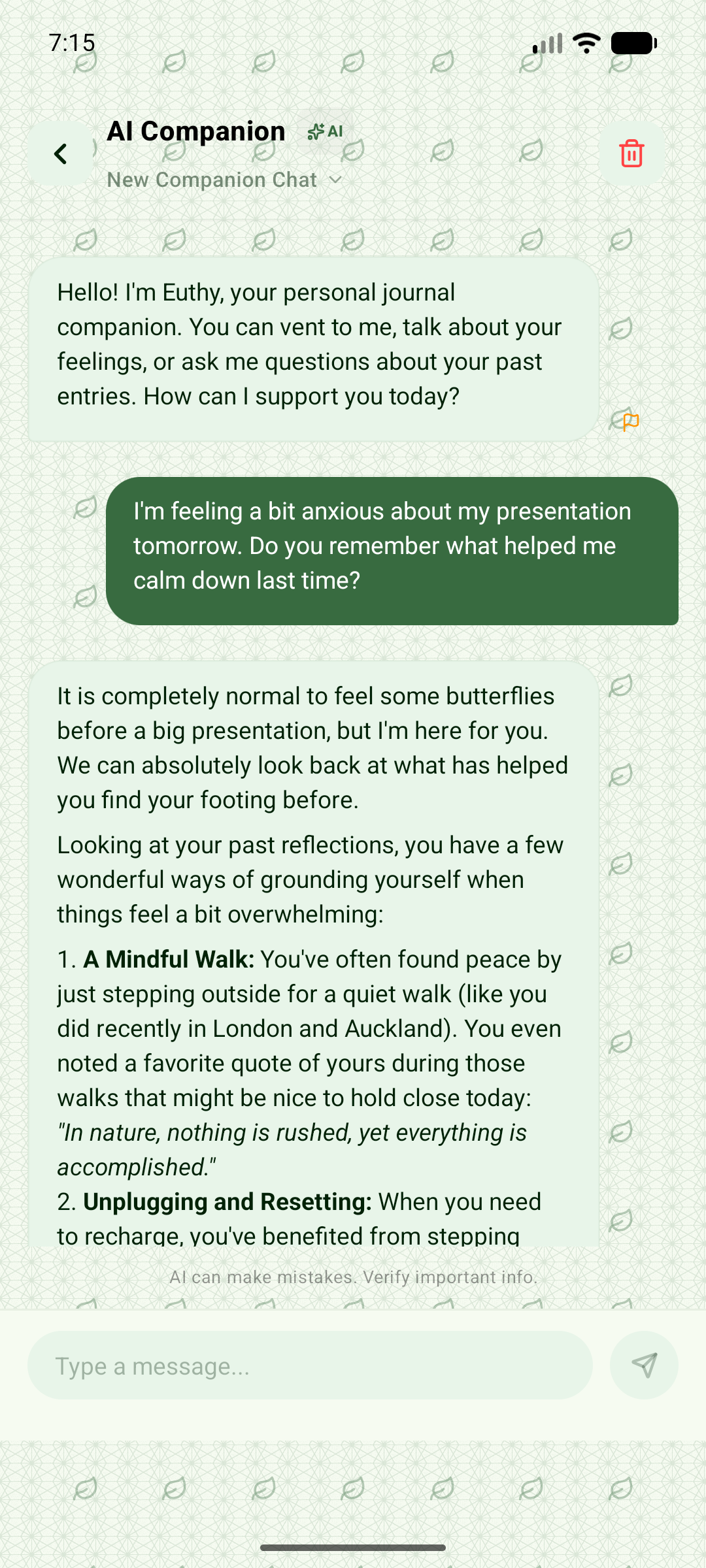 AI Companion Chat