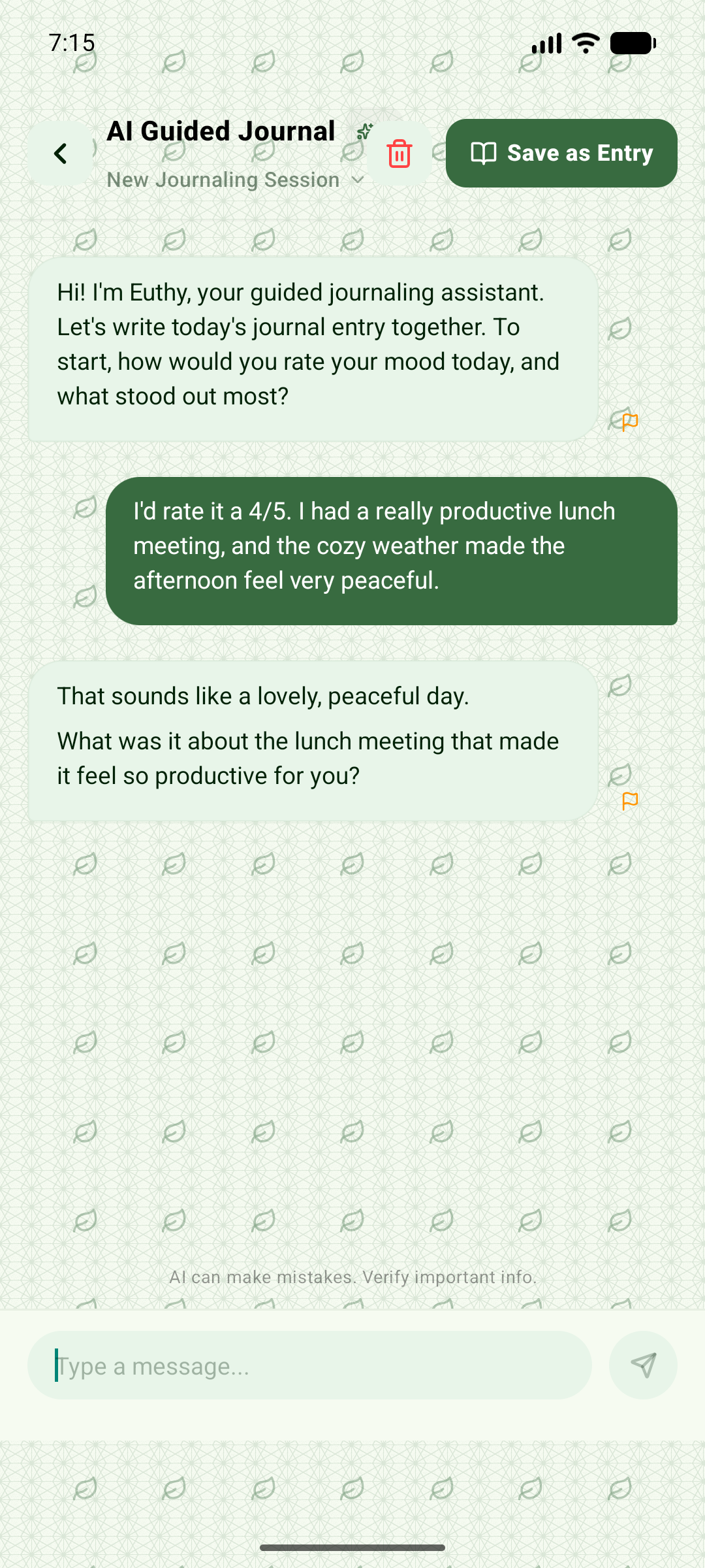 AI Guided Journal