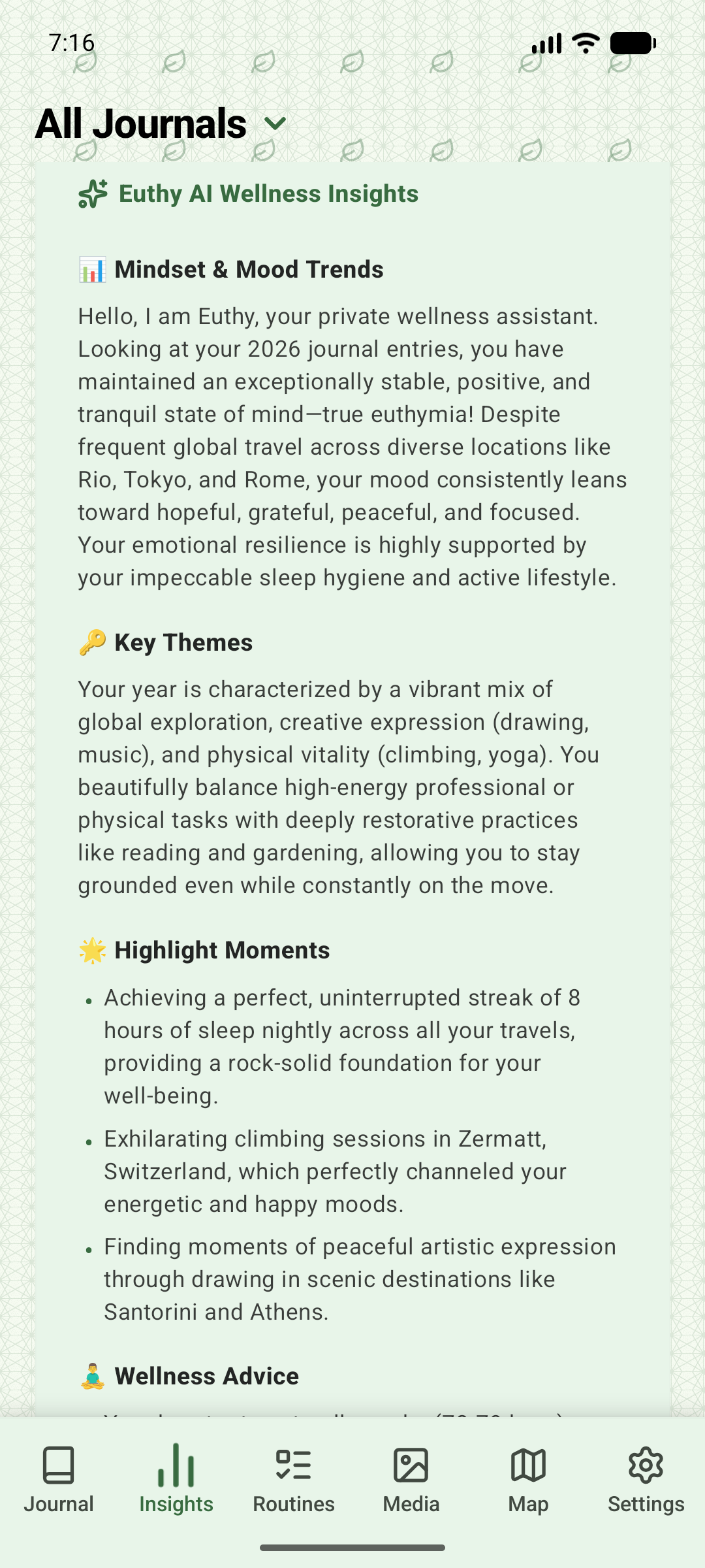 Mood & Health Trends